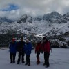 Na tle panoramy polskich Tatr Wysokich