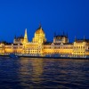 Gmach Parlamentu w Budapeszcie z pokładu statku