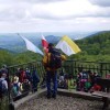 Widok z kapliczki na Beskid Wyspowy